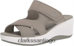 Clarks Sandalias Clarks Dusty Olive Textile Step Cali Reef para mujer ZHDD042369 mujer