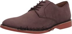 Clarks Sandalias clarks trisand cross con puntera abierta para hombre de nobuk marrón oscuro ZHDD041954 hombres nubuck marrón oscuro