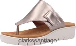 Clarks Sandalias Clarks Un Karely Dew con tira trasera para mujer en dorado metalizado ZHDD041578 mujer oro metalizado oro