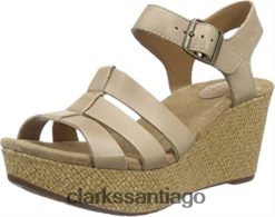 Clarks Sandalias con tacón de cuña Clarks Caslynn Harp para mujer ZHDD042962 mujer