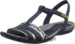 Clarks Sandalias con tacón de cuña Clarks Tea Lite Grace azul marino para mujer ZHDD041464 mujer azul marino