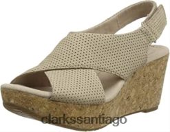Clarks sandalias con tira trasera annadel parker para mujer clarks ante beige arena ante arena ZHDD041709 mujer ante beige arena