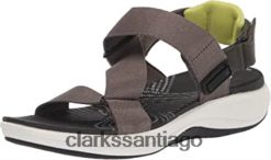 Clarks Sandalias planas clarks mira sun para mujer textil oliva oscuro ZHDD041642 mujer
