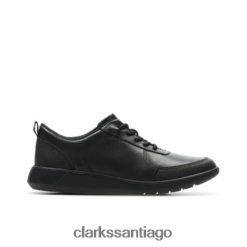 Clarks scape street inf e fit clarks cuero negro ZHDD044901 niños cuero negro