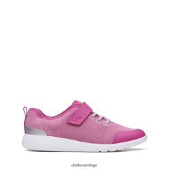Clarks scape trace sintético rosa intenso clarks sintéticos rosa intenso más antiguos ZHDD045828 niños rosa fuerte sintético
