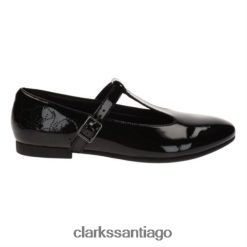 Clarks selsey fudge snr g fit clarks charol negro ZHDD044663 niños charol negro