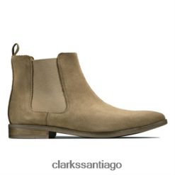 Clarks stanford top clarks ante arena oscuro ZHDD044358 hombres gamuza arena oscura