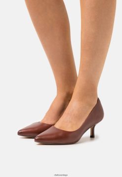 Clarks tacones clasicos violeta cognac clarks ZHDD046958 unisexo coñac