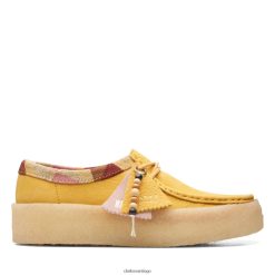 Clarks taza clarks wallabee de nubuck amarillo bajo ZHDD043379 mujer nubuck amarillo