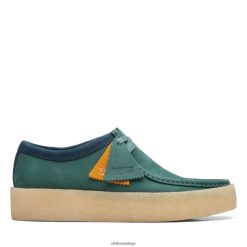 Clarks taza wallabee verde azulado clarks ZHDD043612 hombres verde azulado