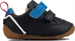 Clarks ti ny sun t white g cuero primeros zapatos para niño azul clarks ZHDD041750 niños azul