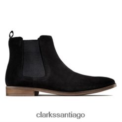Clarks top clarks stanford de ante negro ZHDD044360 hombres ante negro