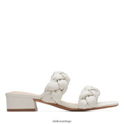 Clarks trenza clarks seren25 de cuero blanco ZHDD046387 unisexo cuero blanco