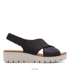 Clarks un karely sun clarks nobuk negro ZHDD043365 mujer nubuck negro