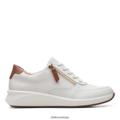 Clarks un rio zip cuero blanco clarks cuero blanco ZHDD045093 mujer cuero blanco