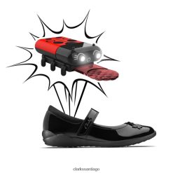 Clarks vibrante trail kid charol negro charol negro clarks ZHDD045870 niños charol negro