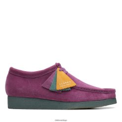 Clarks wallabee clarks morado/verde ZHDD043599 hombres verde púrpura