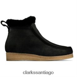 Clarks wallabee frost clarks negro sde ZHDD044165 unisexo negro