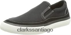 Clarks Zapatilla Aceley Step para mujer de lona negra clarks ZHDD041966 mujer lienzo negro
