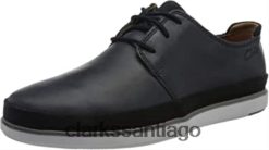 Clarks zapatilla bratton con encaje para hombre clarks combinación de gamuza de cuero azul marino ZHDD04797 hombres
