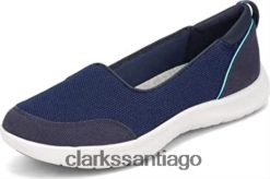 Clarks Zapatilla clarks adella blush de tela azul marino para mujer ZHDD04667 mujer textil azul marino