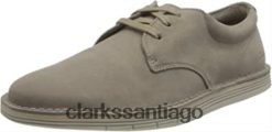 Clarks Zapatilla clarks forge vibe de gamuza color piedra para hombre ZHDD041459 hombres gamuza piedra