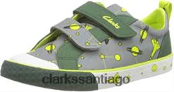 Clarks Zapatilla clarks grey interest foxing lo k unisex para niños ZHDD04553 niños interés gris