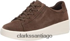 Clarks Zapatilla clarks layton lace de ante color oliva oscuro para mujer ZHDD041216 mujer ante oliva oscuro