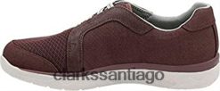 Clarks Zapatilla clarks mckella morris de mujer de nobuk sintético berenjena ZHDD043 mujer nubuck sintético berenjena