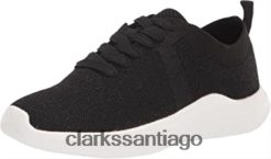 Clarks Zapatilla clarks nova glint de punto negro para mujer ZHDD041129 mujer punto negro