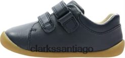Clarks Zapatilla clarks roamer craft t de piel azul marino para niño ZHDD041299 niños cuero azul marino