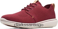 Clarks Zapatilla clarks step urban mix rojo burdeos para hombre ZHDD04723 hombres rojo burdeos