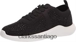 Clarks Zapatilla nova spark mujer clarks textil negro con destellos ZHDD041135 mujer