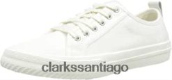Clarks Zapatilla Roxby Lace Mujer Lona Blanca Clarks ZHDD04678 mujer lienzo blanco