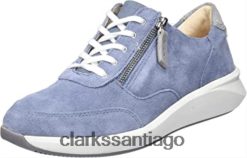 Clarks Zapatilla sde clarks un rio zip azul denim para mujer ZHDD042979 mujer azul denim sde