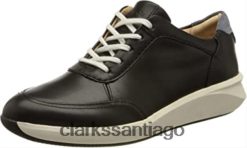 Clarks zapatilla un rio mix para mujer cuero azul marino clarks ZHDD042686 mujer cuero azul marino