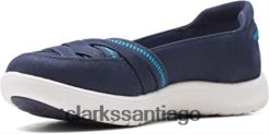 Clarks zapatillas adella poppy para mujer clarks azul marino ZHDD041021 mujer Armada