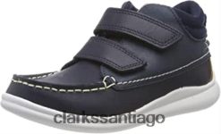 Clarks Zapatillas altas niño cloud air k piel azul marino piel marino niño clarks ZHDD041908 niños cuero azul marino cuero azul marino