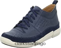 Clarks Zapatillas altas Trifri Hi para hombre Clarks Blue Navy Nubuck ZHDD04349 hombres nubuck azul marino