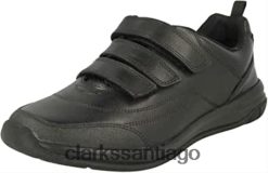 Clarks Zapatillas bajas clarks hula thrill de niño negras ZHDD041096 niños cuero negro