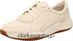 Clarks zapatillas bajas sift speed para hombre blanco cuero blanco clarks de cuero blanco ZHDD04718 hombres cuero blanco