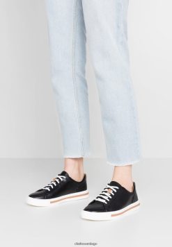 Clarks zapatillas clarks un maui de encaje negras ZHDD046896 unisexo negro