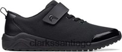 Clarks Zapatillas juveniles textiles negras Aeon Pace clarks ZHDD042894 unisexo