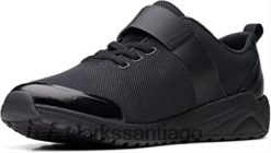 Clarks Zapatillas negras de tela para jóvenes Aeon Pace de Clarks ZHDD04962 unisexo