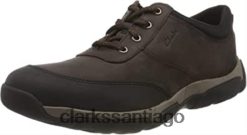 Clarks zapato de senderismo clarks grove edge ii para hombre cuero marrón ZHDD04439 hombres cuero marrón