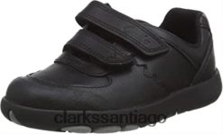 Clarks zapato de vestir uniforme rex pace t para niña clarks negros ZHDD041246 niños negro