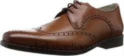 Clarks Zapatos brogue Clarks Amieson Limit de cuero marrón tostado para hombre ZHDD041697 hombres cuero marrón tostado