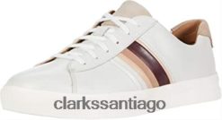 Clarks zapatos clarks un maui band de cuero blanco para mujer ZHDD042753 mujer cuero blanco