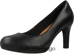 Clarks zapatos de tacón cerrados adriel viola negros para mujer clarks ZHDD04236 mujer cuero negro