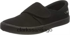 Clarks zapatos de uniforme escolar hopper run negros para niño clarks ZHDD04508 niños negro